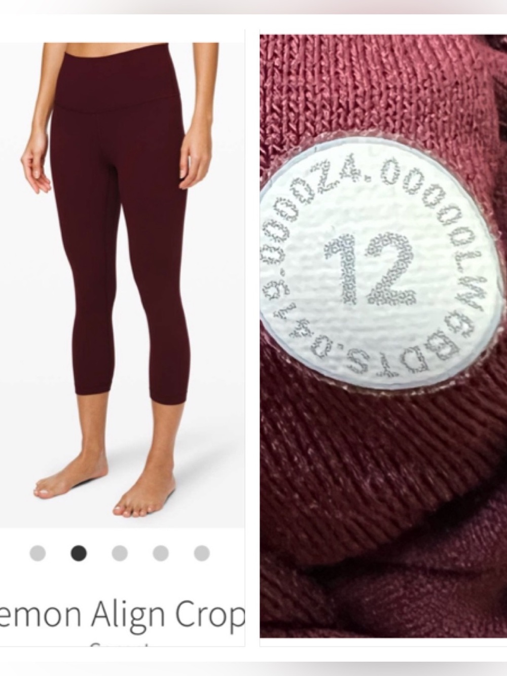 Lululemon Align Crop 21” Legging Size 12
